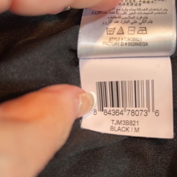 BCBGENERATION Winter Black Velvet Drawstring Skirt Size M - Picture 6 of 6